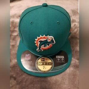 New Era 59Fifty Miami Dolphins Retro Logo Fitted Hat 7 1/4